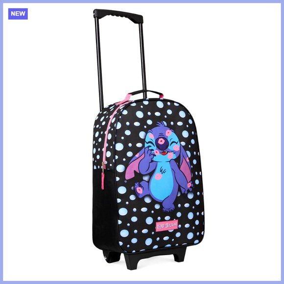 Polyester Carry-On Luggage with Wheels Telescoping Handle 16-Liter Capacity